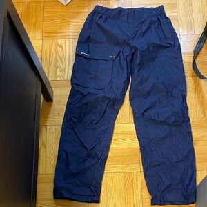 Women’s Navy Lightweight rain Pants - Comfortable Everyday Wear sailing, hiking